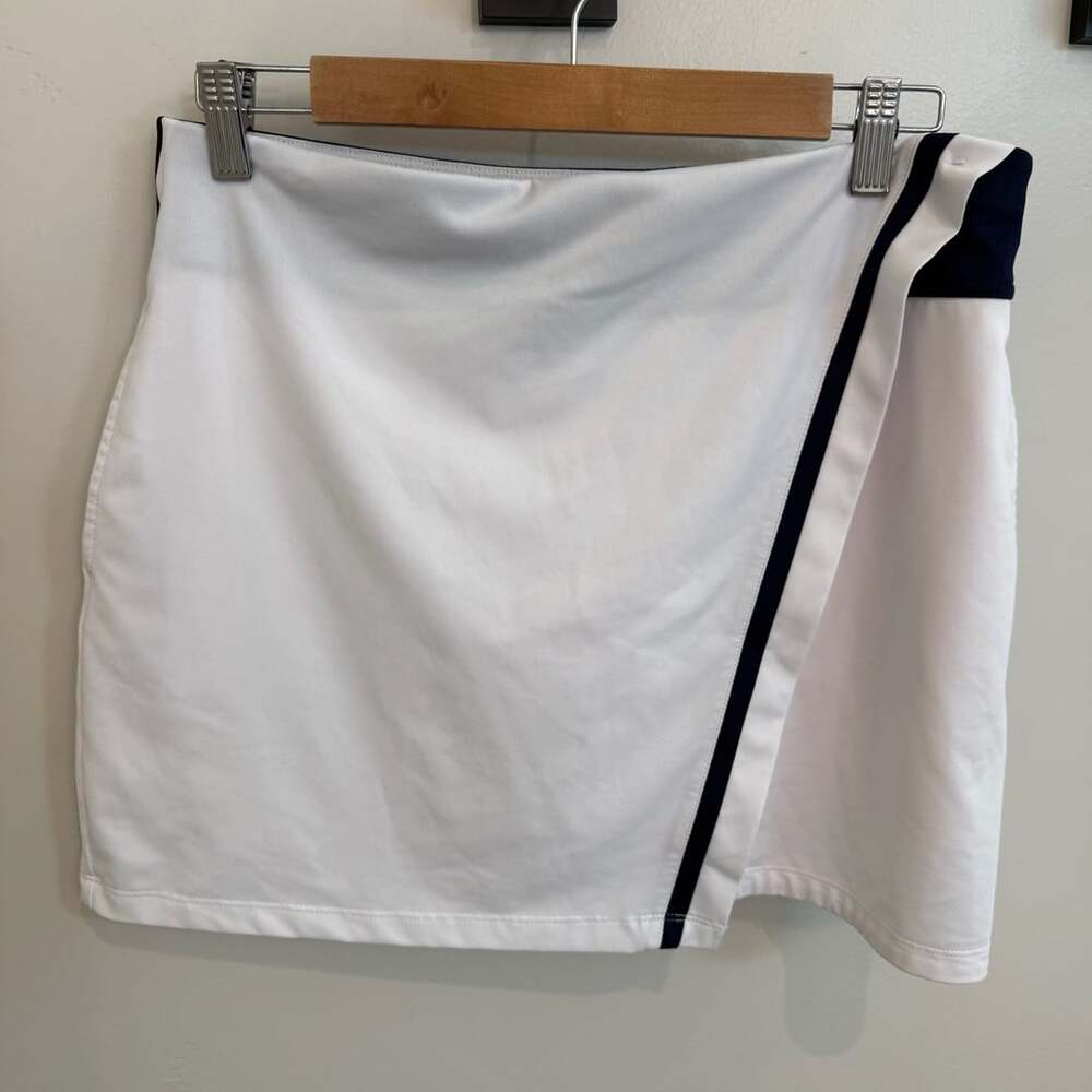 Callaway Contrast Wrap Golf Skort Size M White Navy Opti-Dri